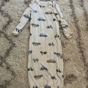 Carter's White and Blue Sleep Sacks with Car Print